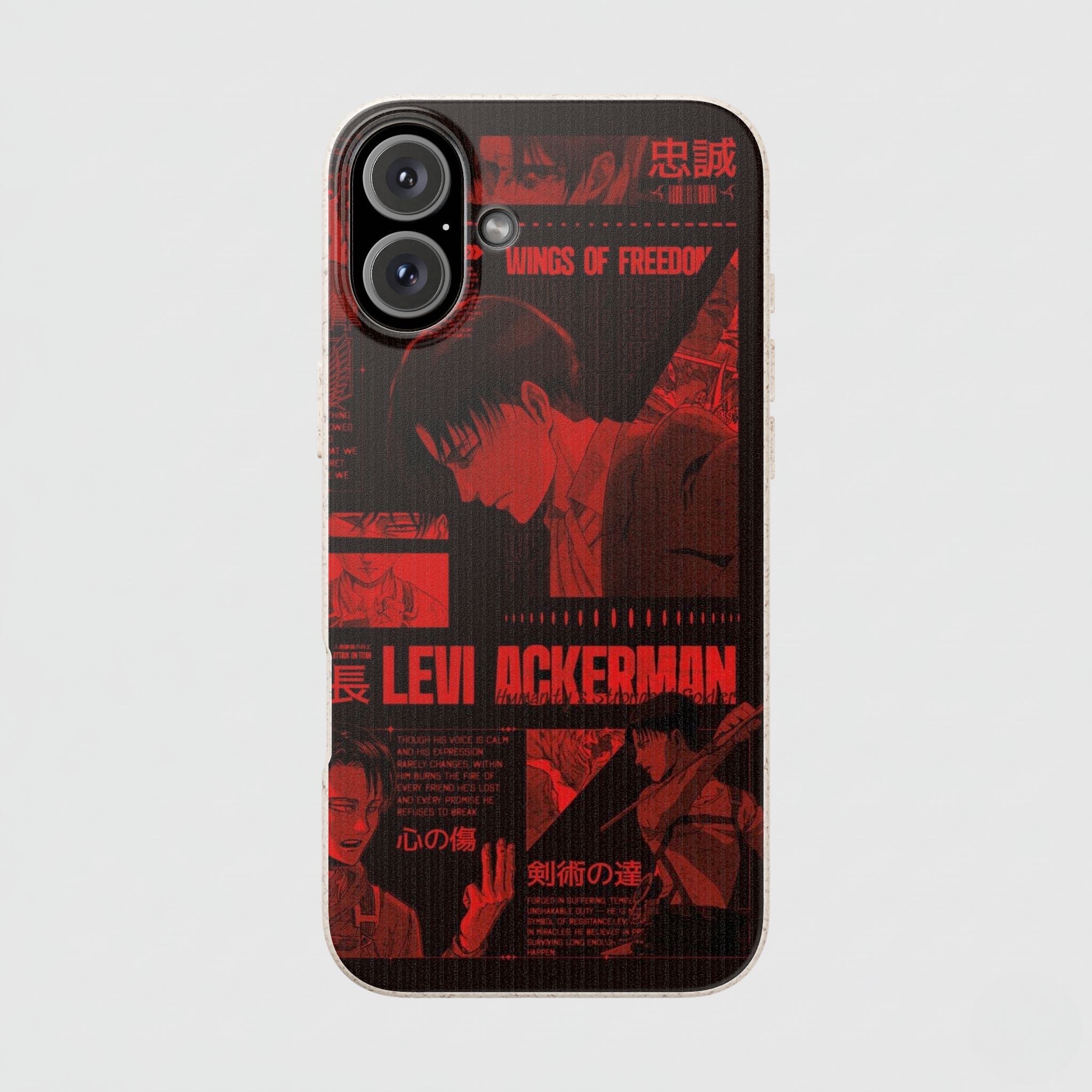 Eco-Friendly Phone Case with Levi Ackerman