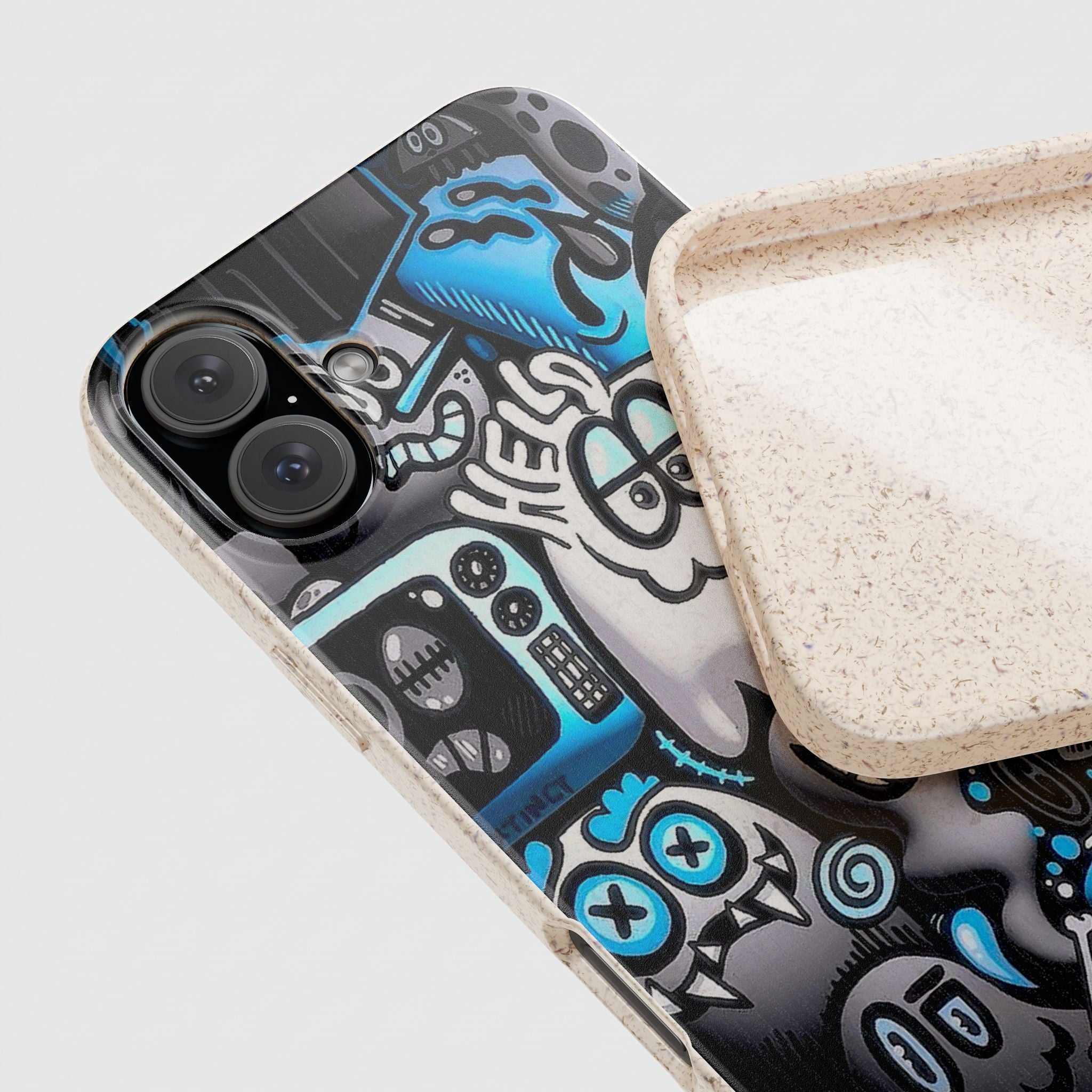 Biodegradable Phone Case with Cool Monster Design 16