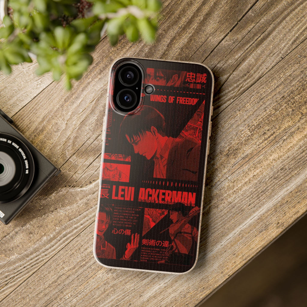 Eco-Friendly Phone Case with Levi Ackerman