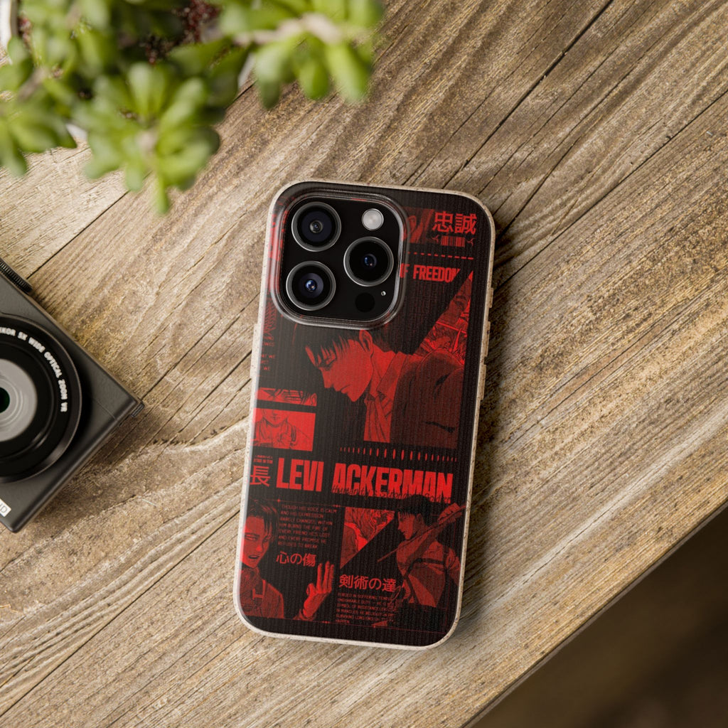Eco-Friendly Phone Case with Levi Ackerman 15