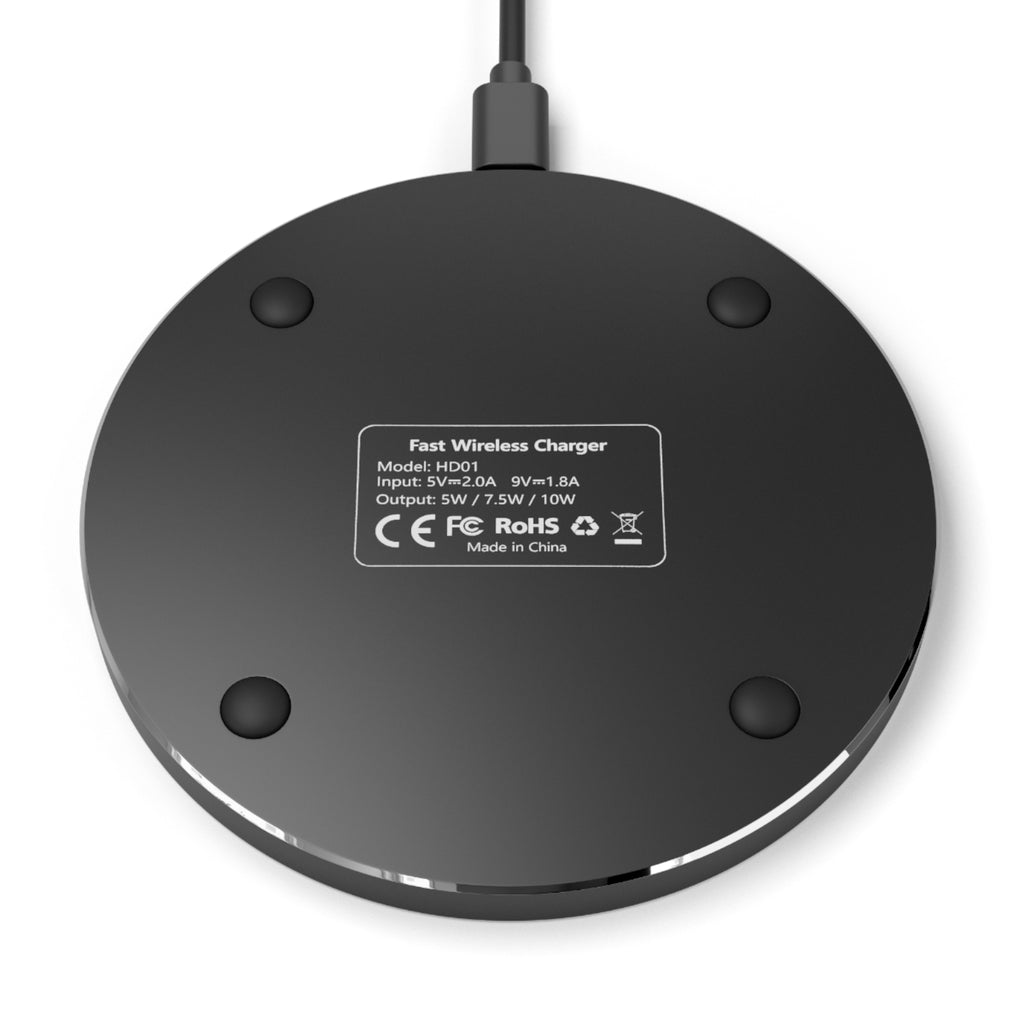 Stylish Wireless Charger with Spiral Design, Phone Accessory, Home Office Decor, Gift for Tech Lovers, Modern Charging Pad