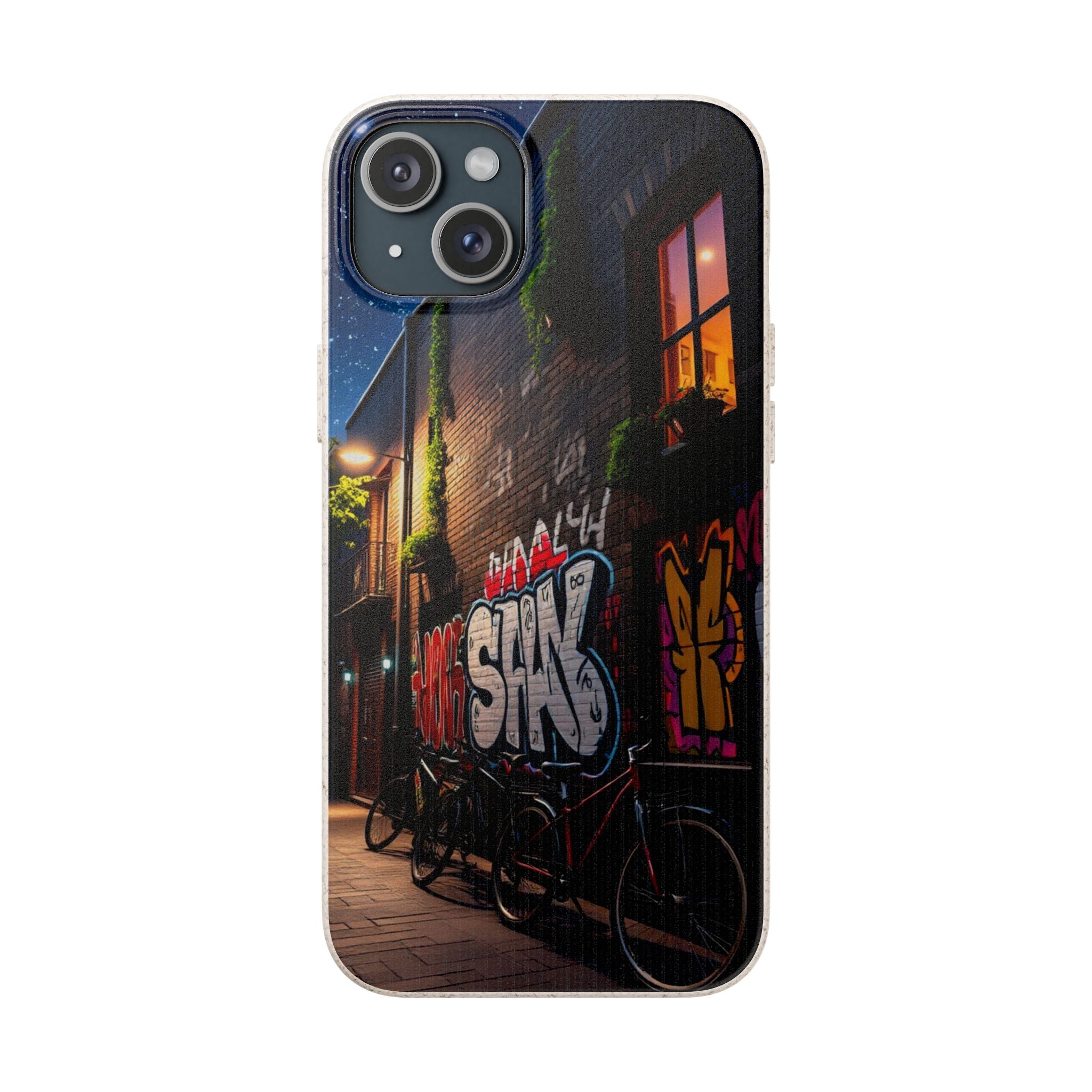 Biodegradable Phone Case with Urban Graffiti Design 15