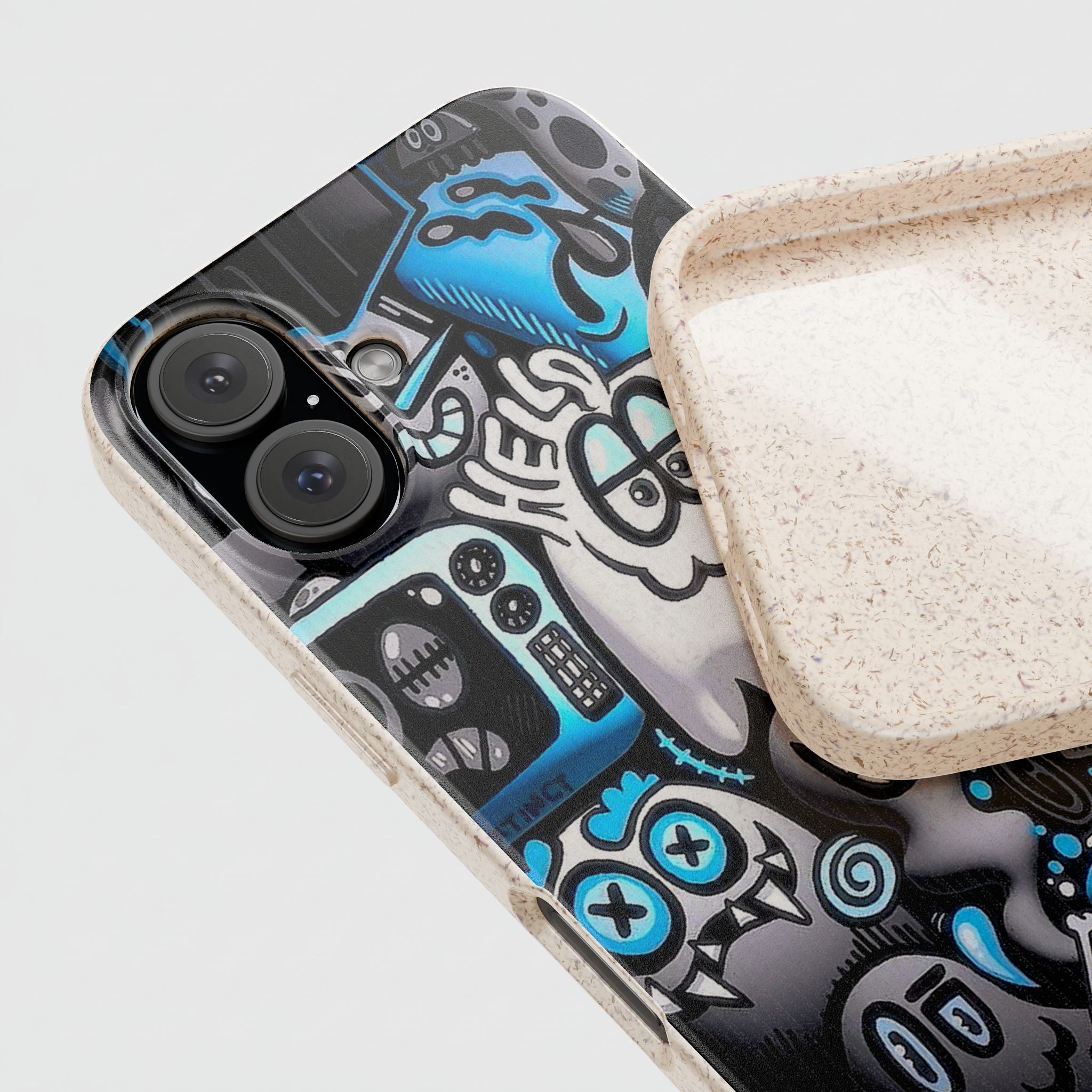 Biodegradable Phone Case with Cool Monster Design 16