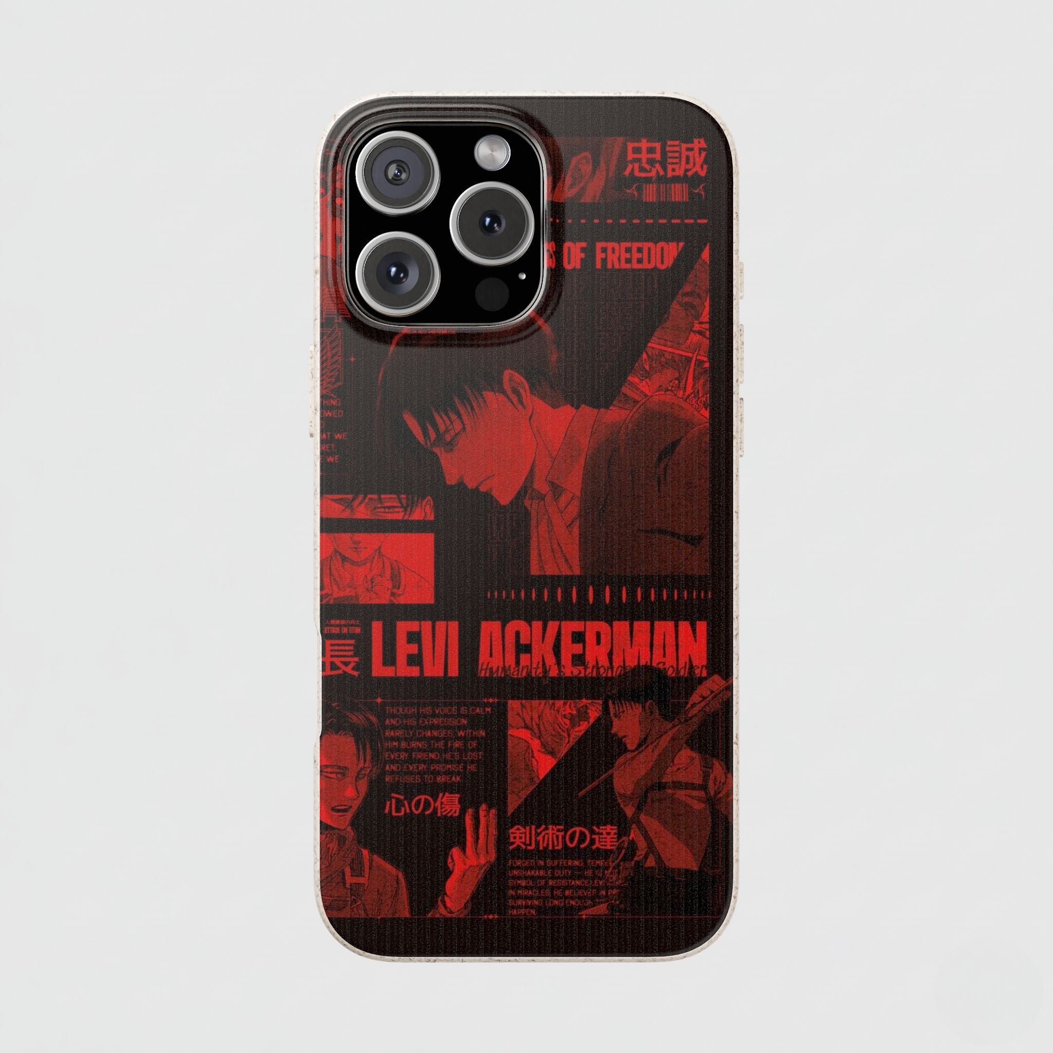 Eco-Friendly Phone Case with Levi Ackerman