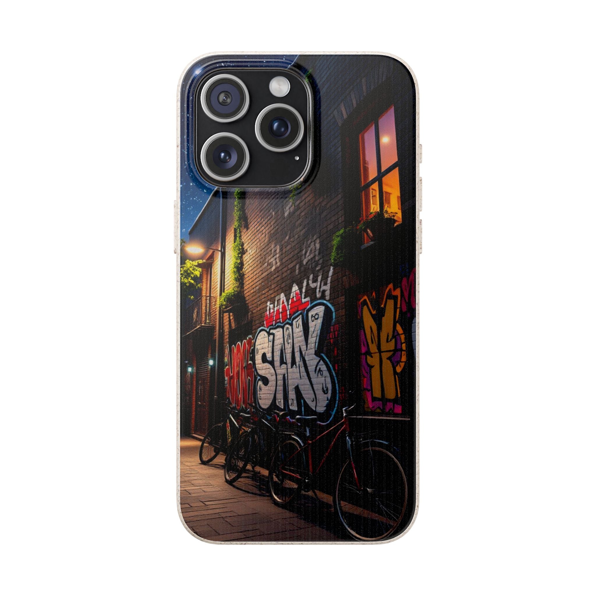 Biodegradable Phone Case with Urban Graffiti Design 15