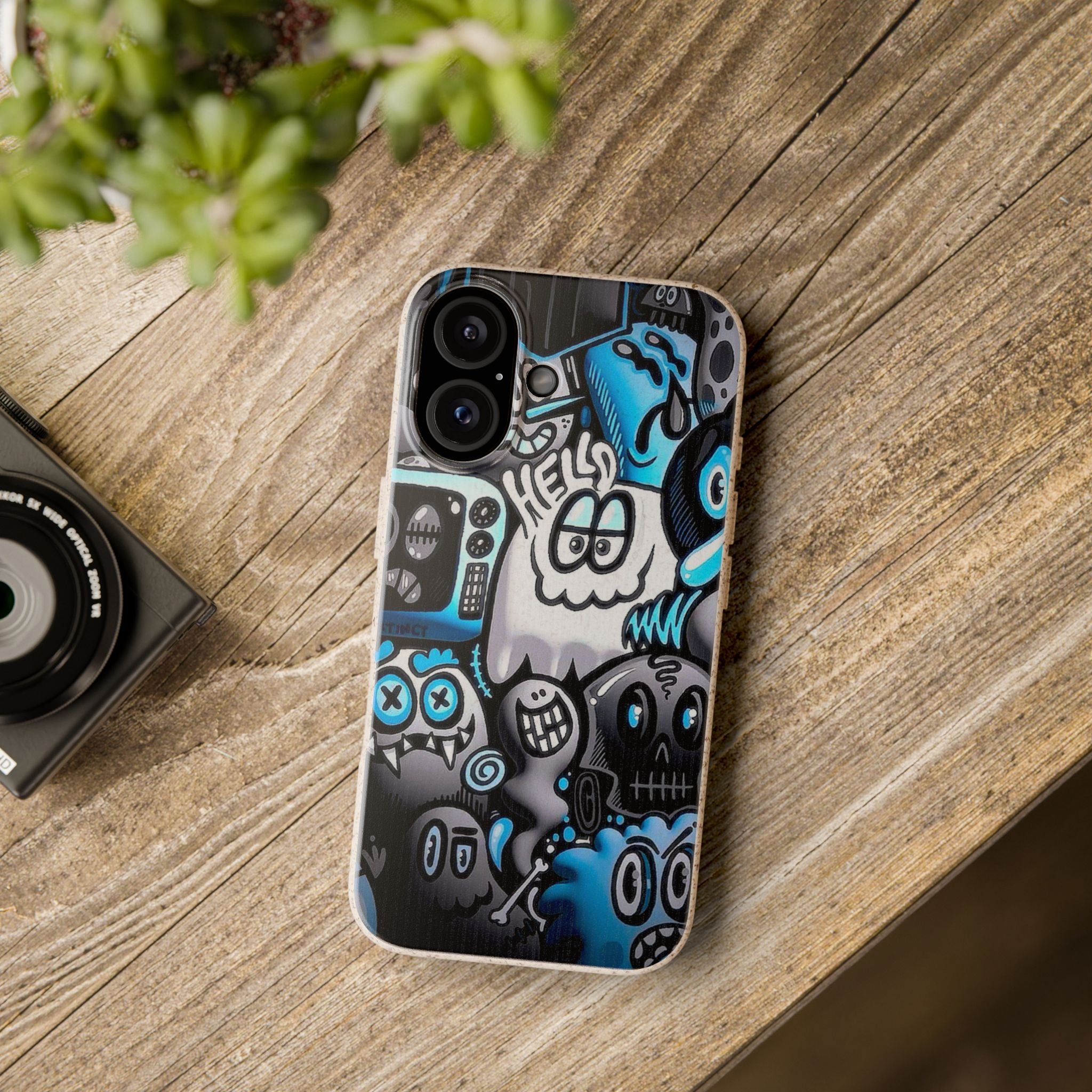 Biodegradable Phone Case with Cool Monster Design 16