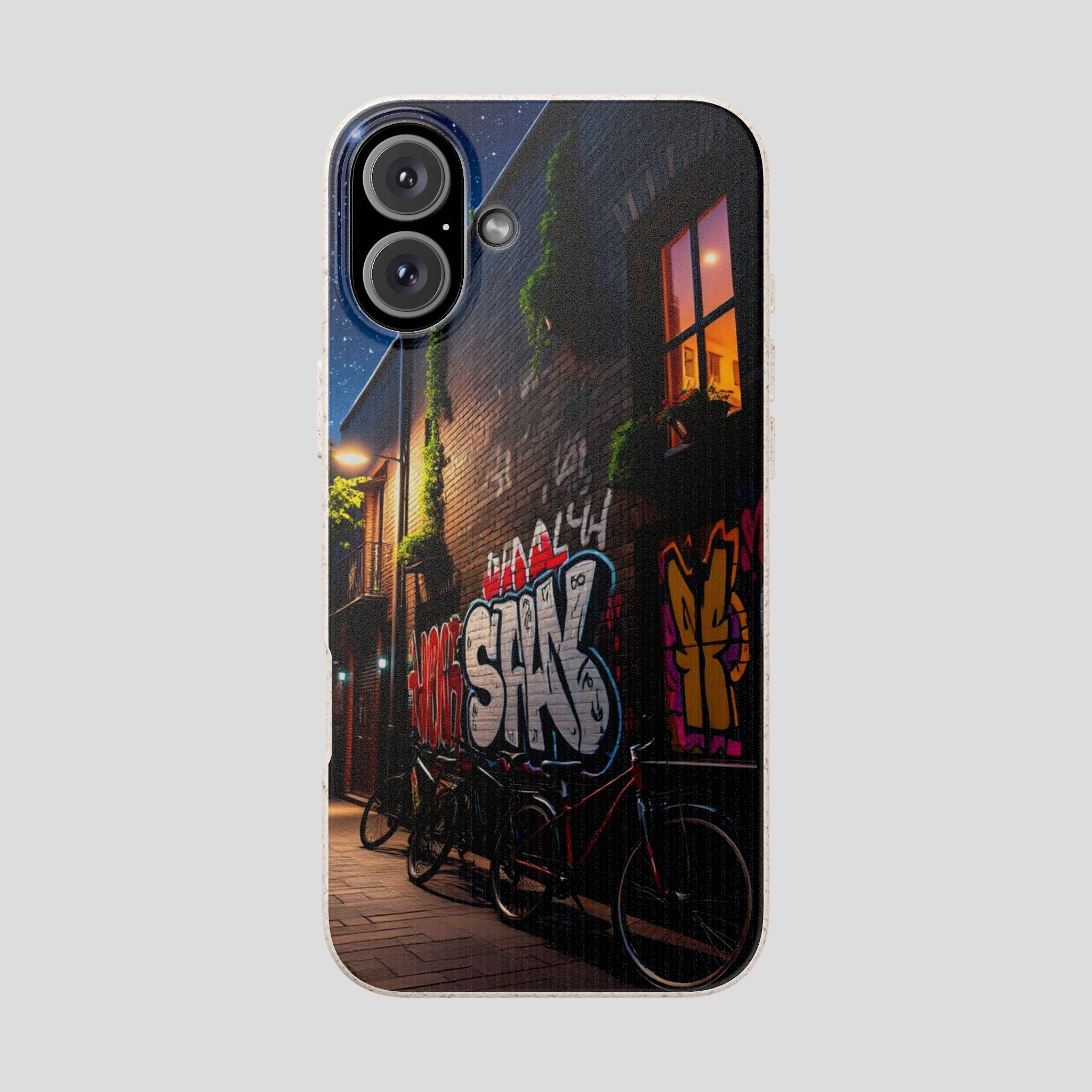 Biodegradable Phone Case with Urban Graffiti Design 16