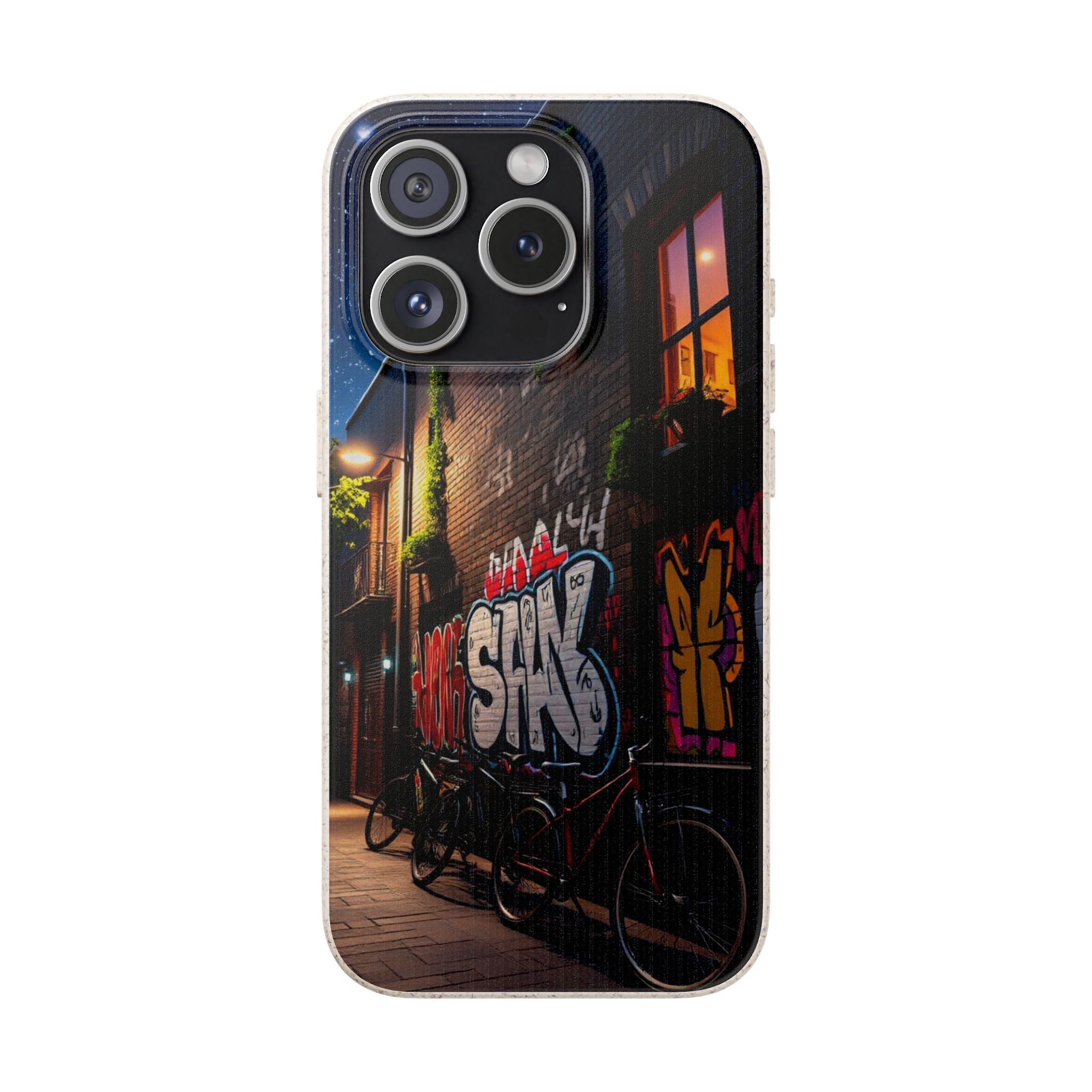 Biodegradable Phone Case with Urban Graffiti Design 15