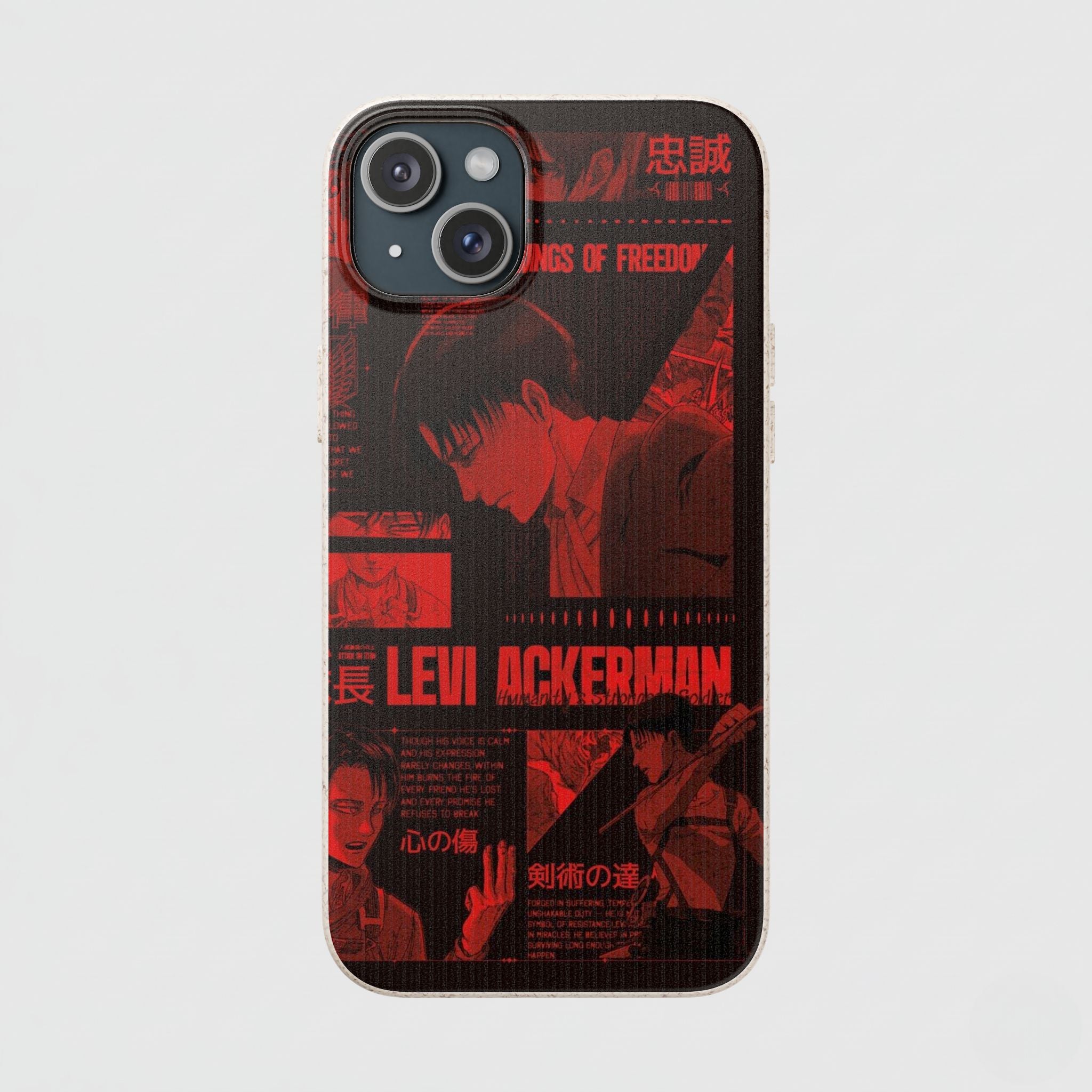 Eco-Friendly Phone Case with Levi Ackerman 15