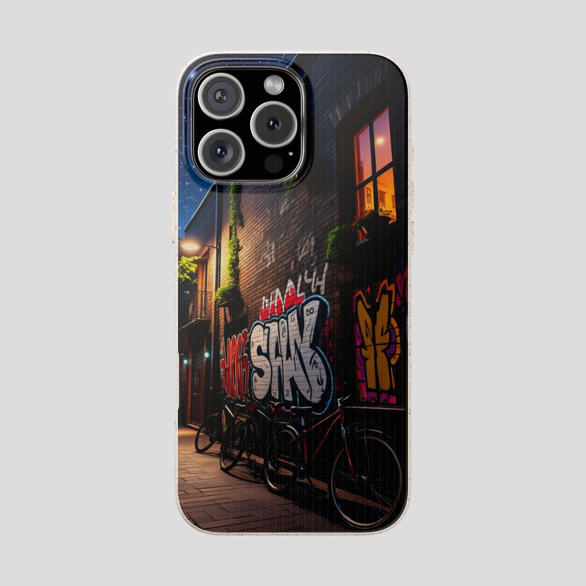 Biodegradable Phone Case with Urban Graffiti Design 16