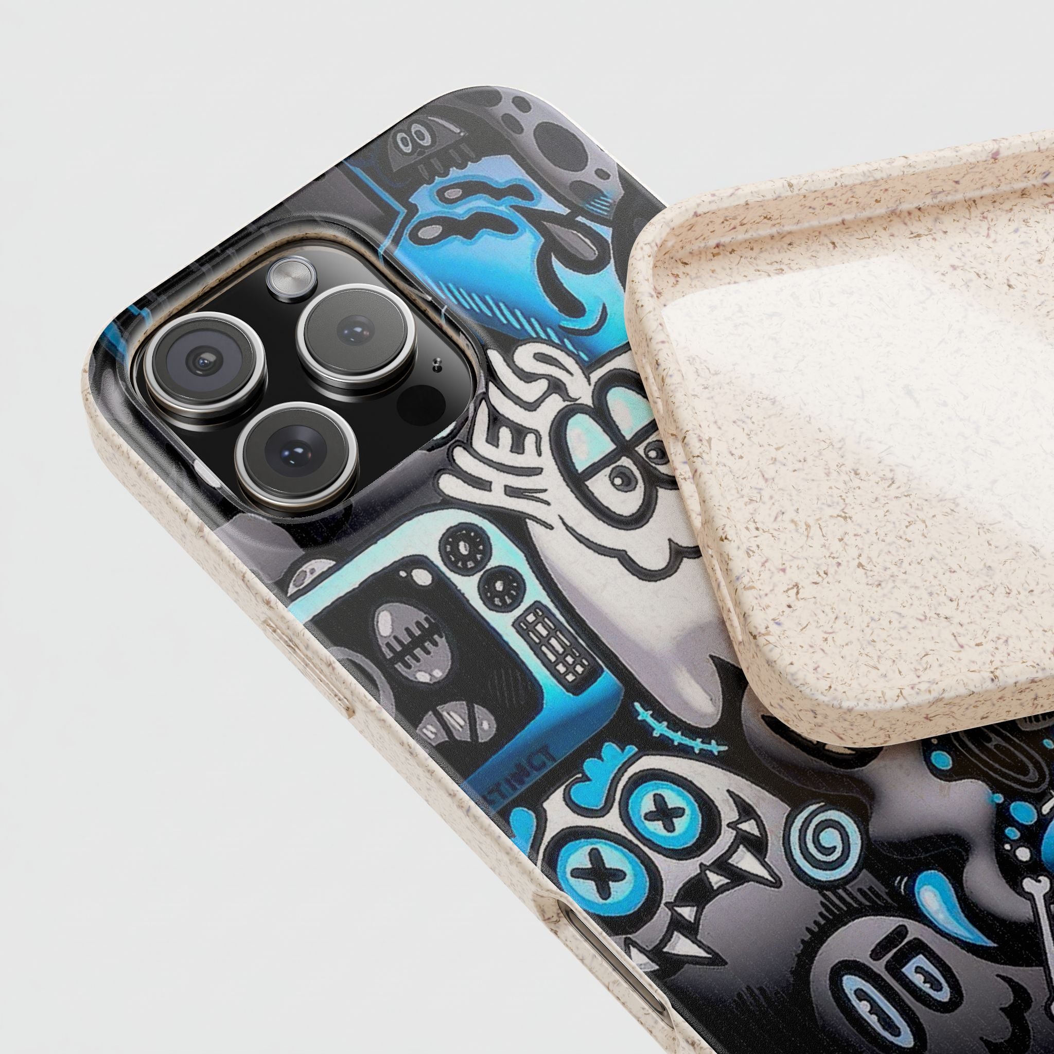 Biodegradable Phone Case with Cool Monster Design 16
