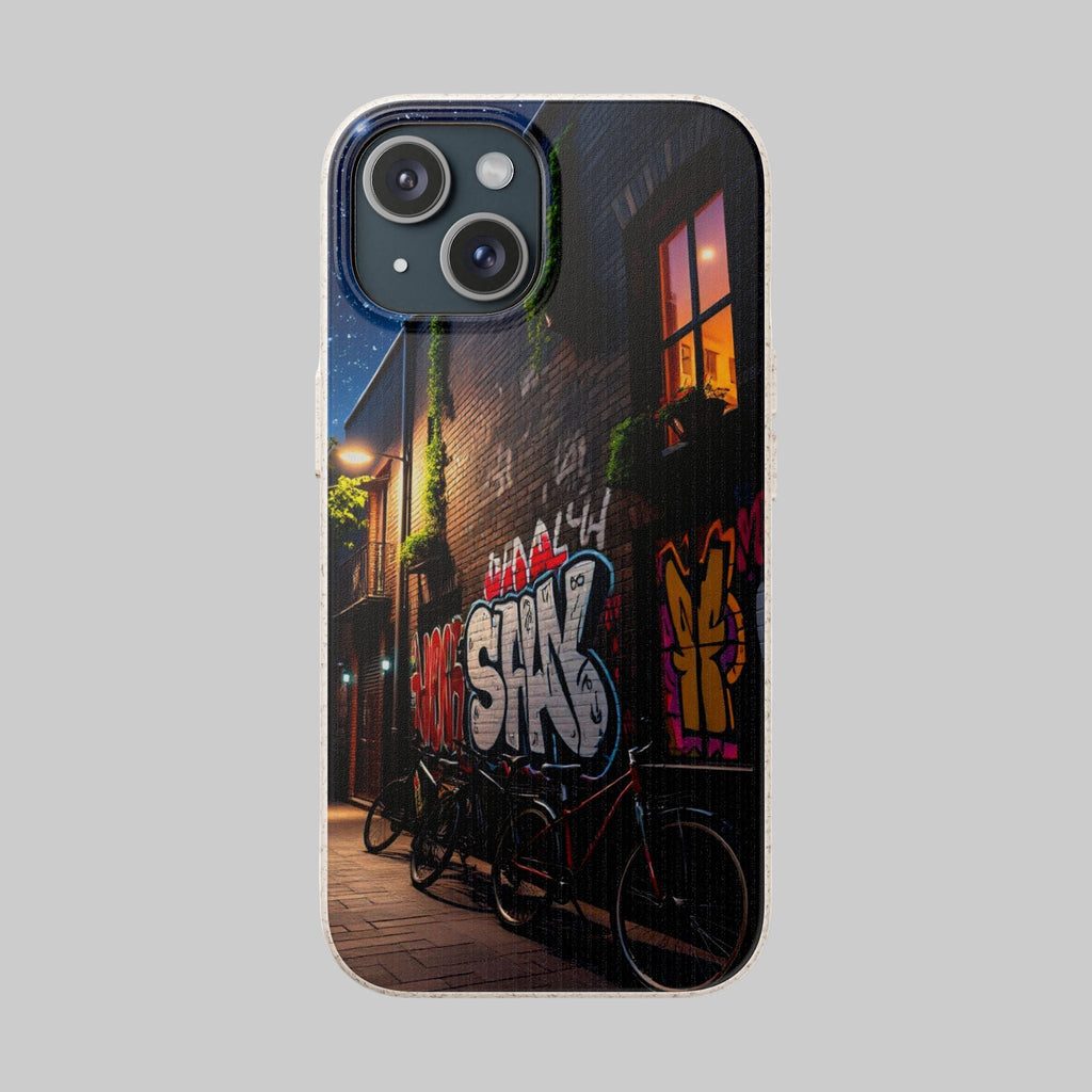 Biodegradable Phone Case with Urban Graffiti Design 15