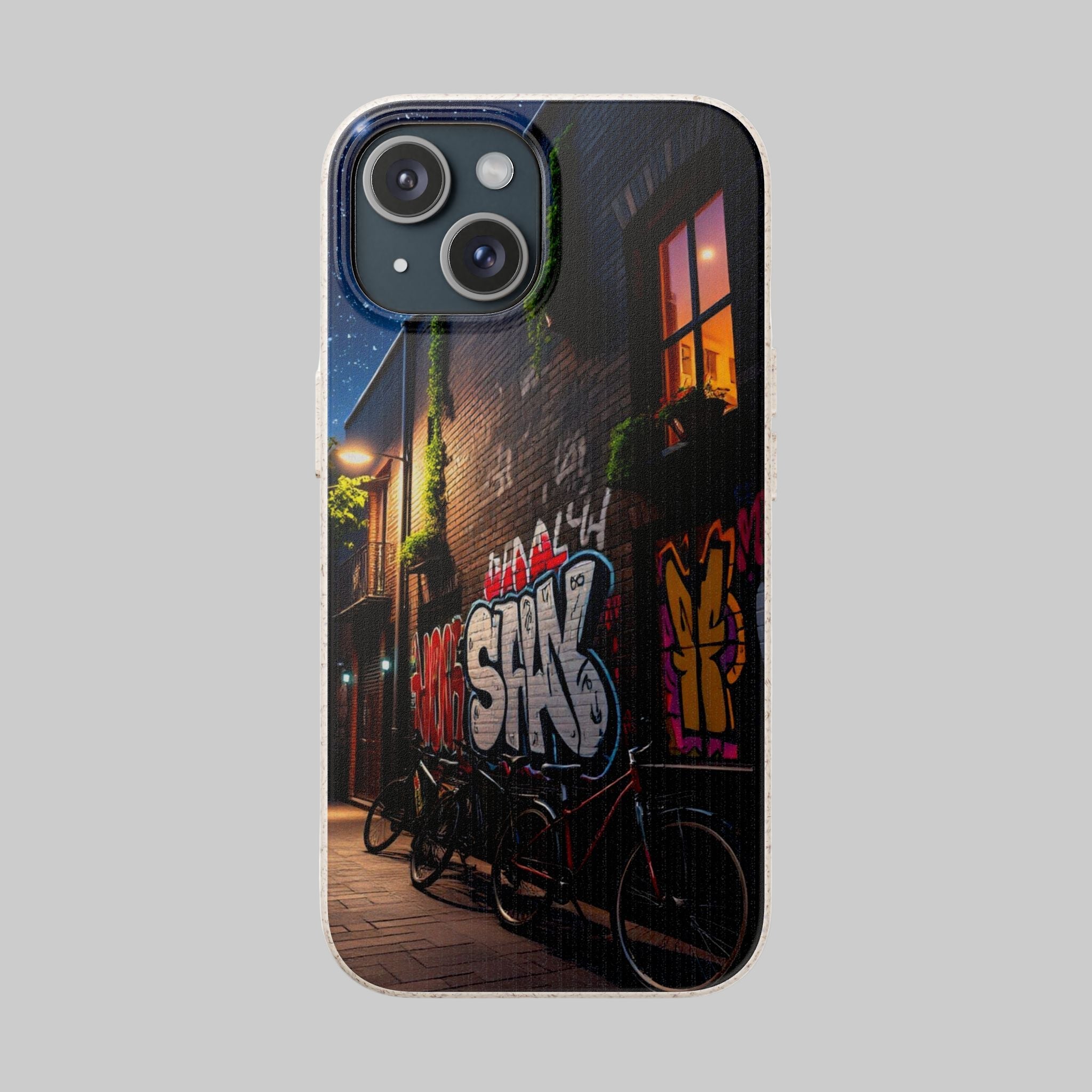 Biodegradable Phone Case with Urban Graffiti Design 15