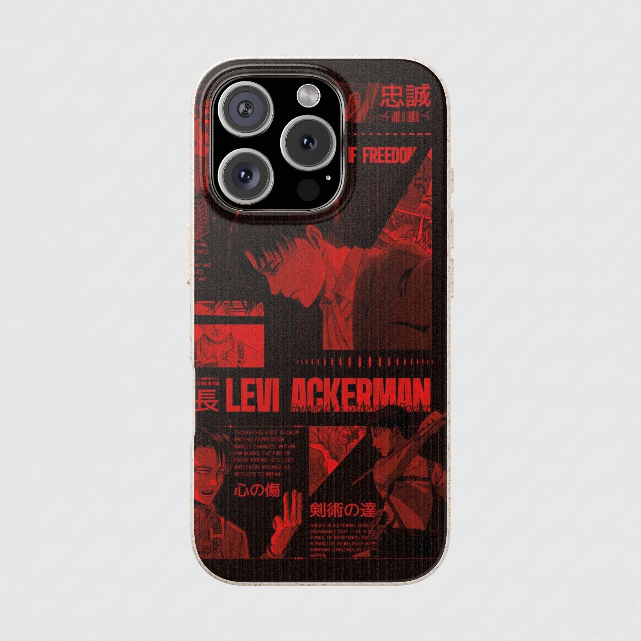Eco-Friendly Phone Case with Levi Ackerman