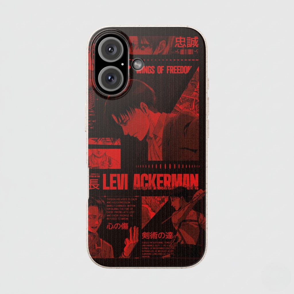 Eco-Friendly Phone Case with Levi Ackerman