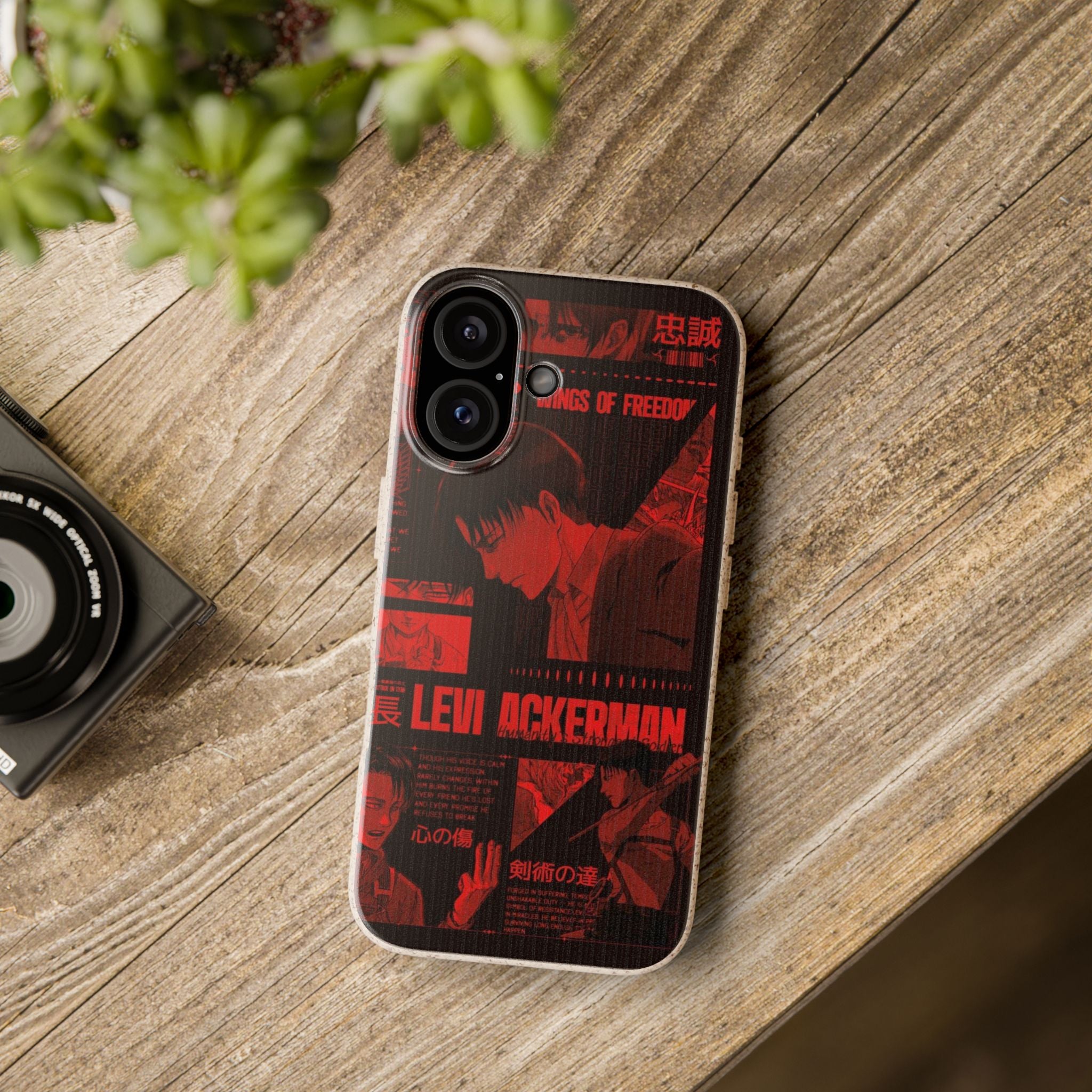 Eco-Friendly Phone Case with Levi Ackerman