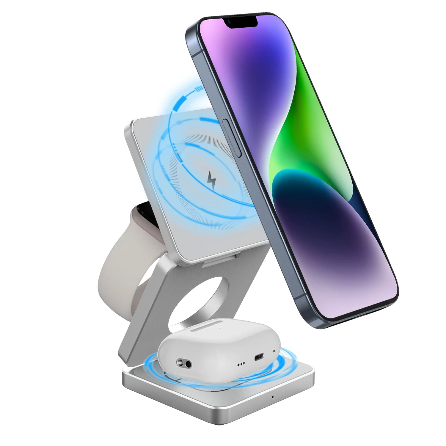 15W Magnetic Trifold Wireless Charger