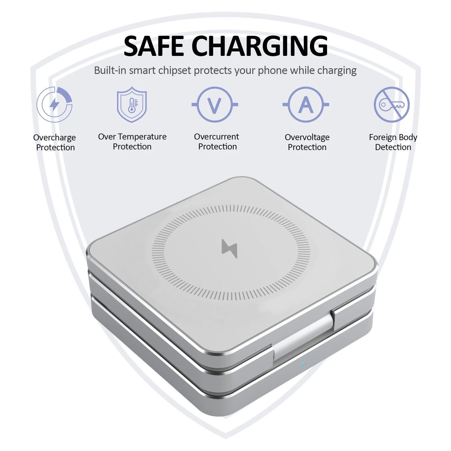 15W Magnetic Trifold Wireless Charger