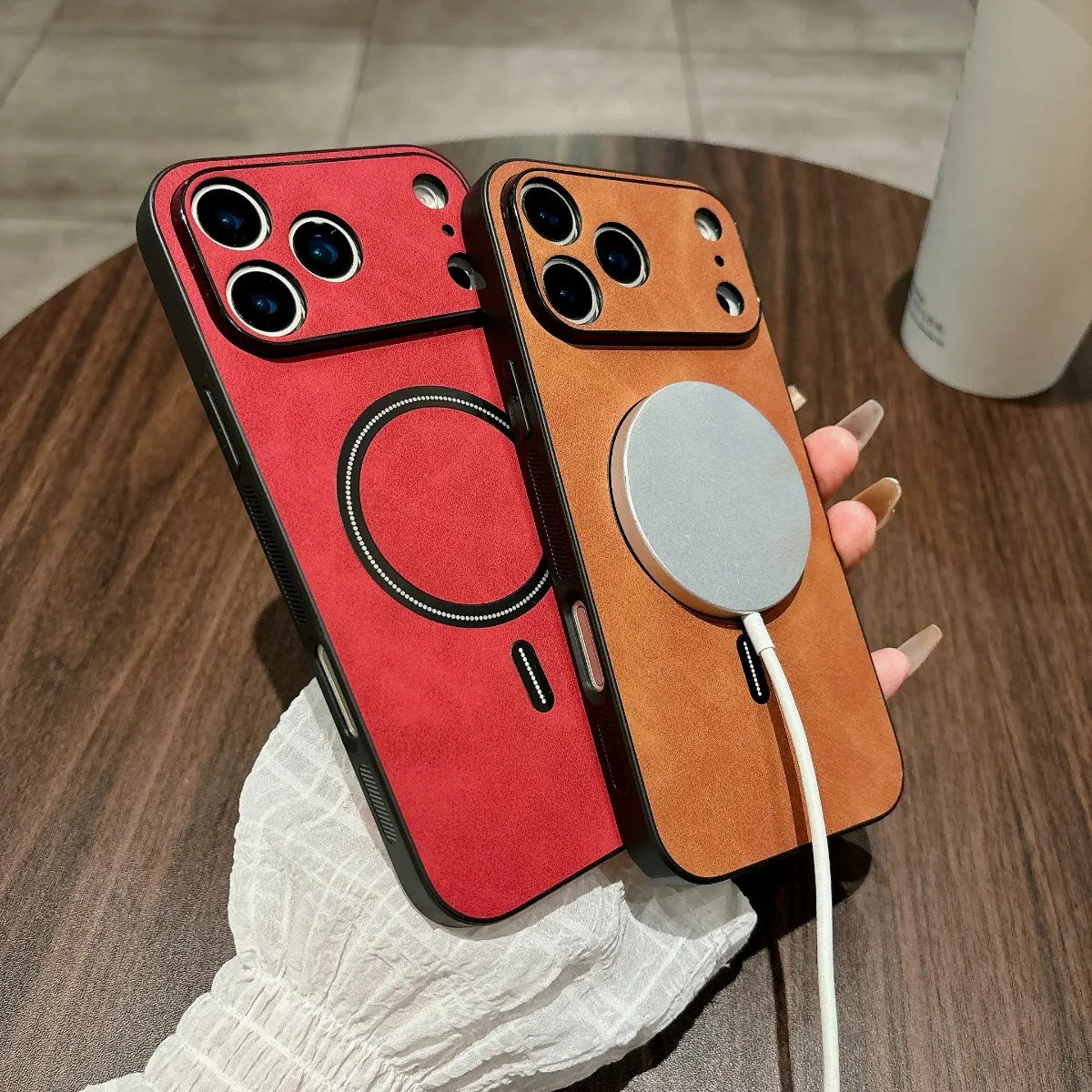 MagSafe Magnetic Leather Case
