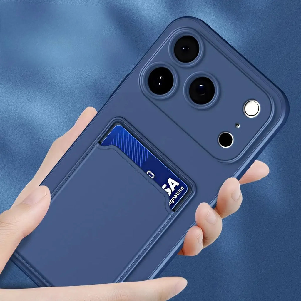 Silicone Wallet Case for iPhone 17 Series | The Commuter Case by iEssentials Hub