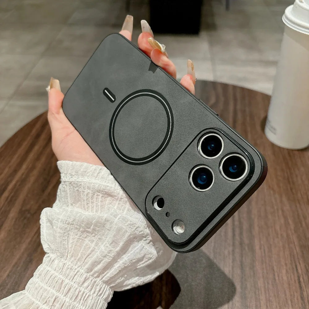 MagSafe Magnetic Leather Case