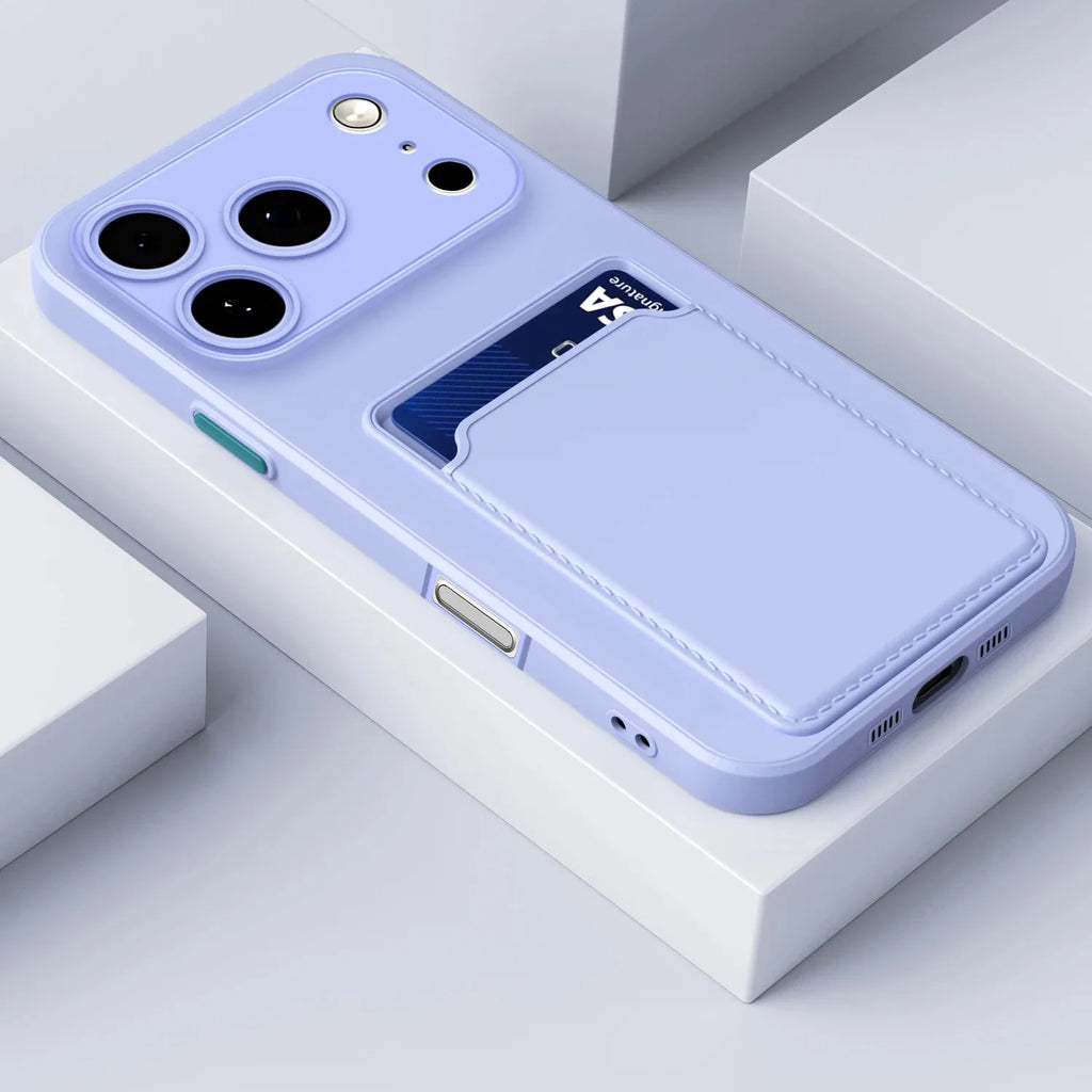 Silicone Wallet Case for iPhone 17 Series | The Commuter Case by iEssentials Hub