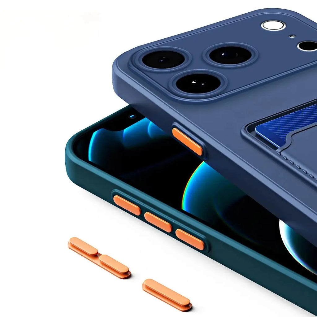 Silicone Wallet Case for iPhone 17 Series | The Commuter Case by iEssentials Hub