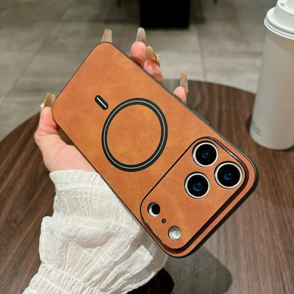 MagSafe Magnetic Leather Case