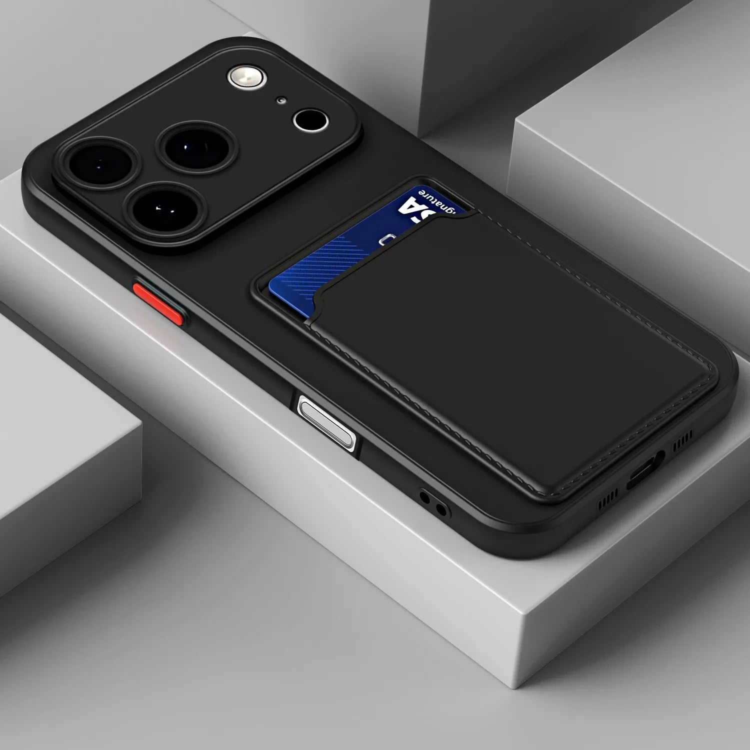 Silicone Wallet Case for iPhone 17 Series | The Commuter Case by iEssentials Hub