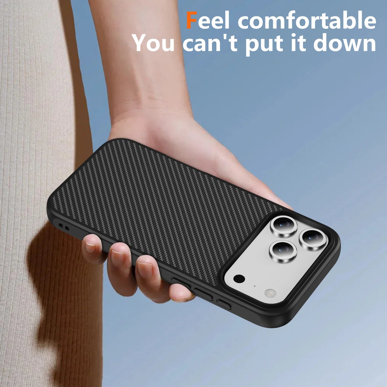 Carbon Fiber Luxury Drop Protection Case