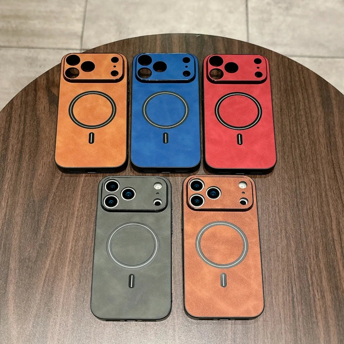 MagSafe Magnetic Leather Case