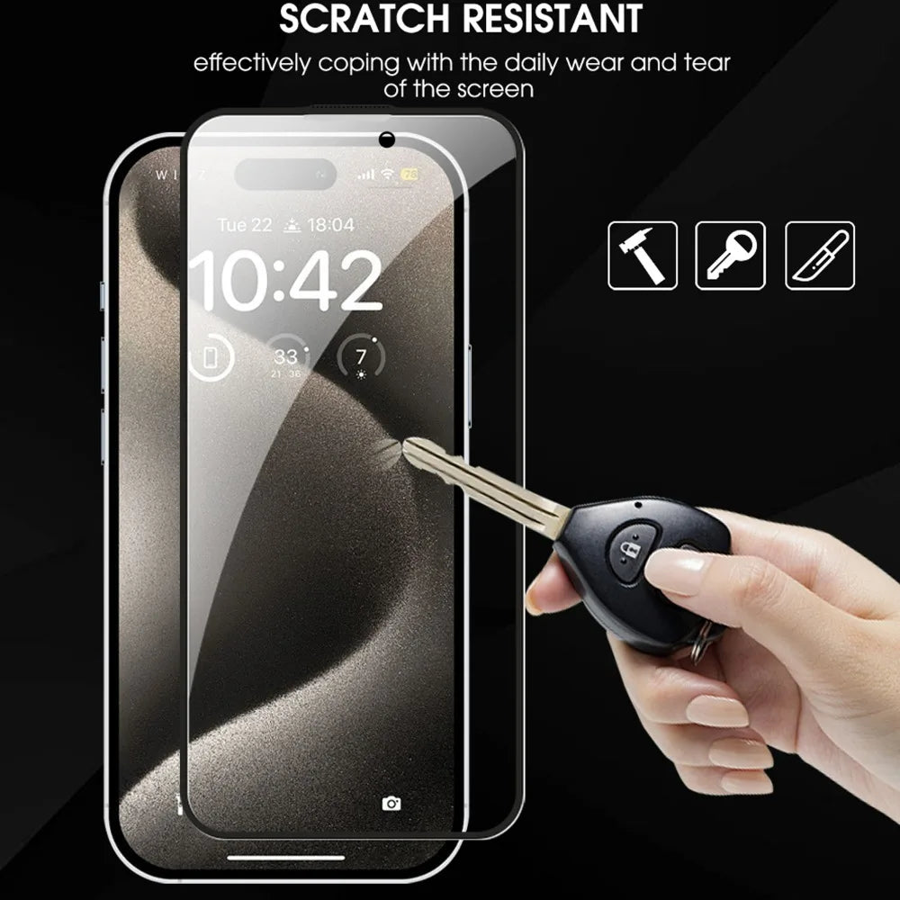 Anti-spy Easy To Install Tempered Glass Screen Protector