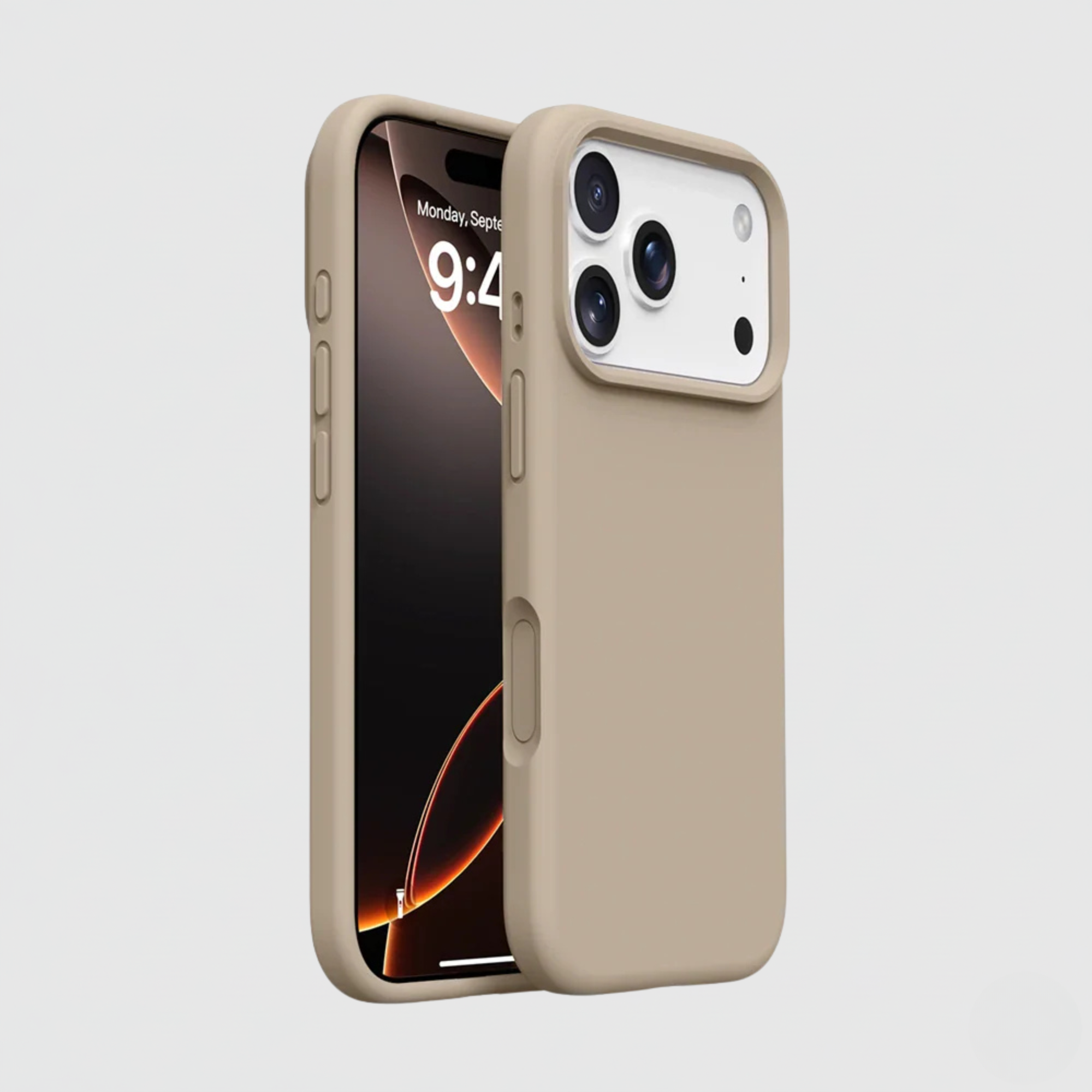 Earthstone Matte iPhone 17 silicone protective shockproof case – iEssentials Hub