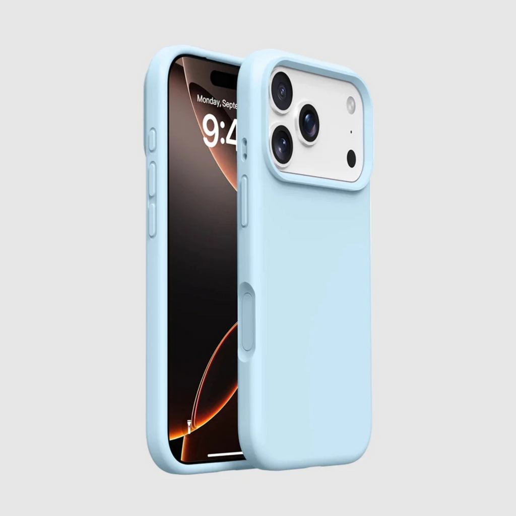 Ocean Mist iPhone 17 silicone matte shockproof case – iEssentials Hub